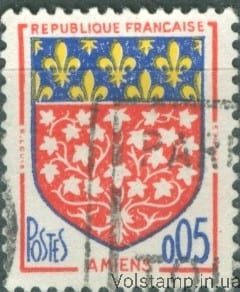 1962 France Stamp (Coat of Arms) Used №1406