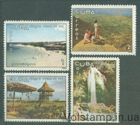 1966 Куба Серия марок (Туризм, пейзажи) MNH №1136-1139