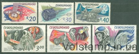 1973 Czechoslovakia Stamp Series (Space Research) MNH №2132-2137