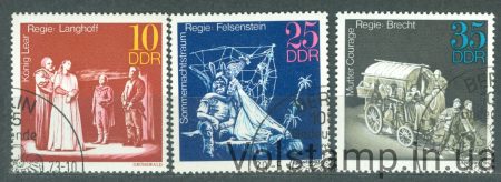 1973 ГДР Серия марок (Театральные постановки) Гашеные №1850-1852