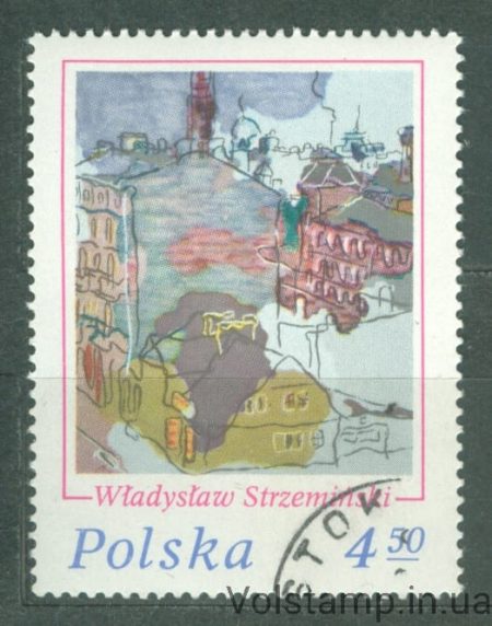 1975 Польща Марка (Лодзь, Владислав Стржемінський, живопис) Гашена №2415