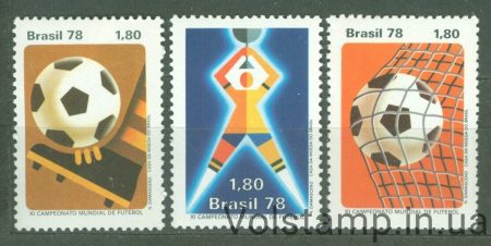 1978 Brazil Stamp series (FIFA World Cup 2006 - Germany) MNH №1643-1645