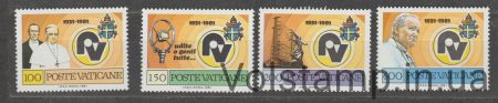 1981 Ватикан Серія марок (Радіо Ватикан, особи) MNH №779-782