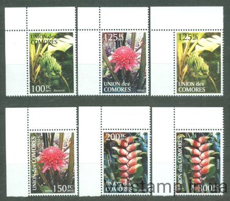 2011 Коморские Острова Серия марок (Растения, фрукты) MNH №3079-3084