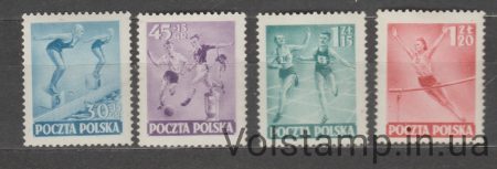 1952 Польша Серия марок (Спорт) MNH №750-753