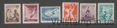 1955 Poland Stamp Series (International Youth Games) MNH №934-939