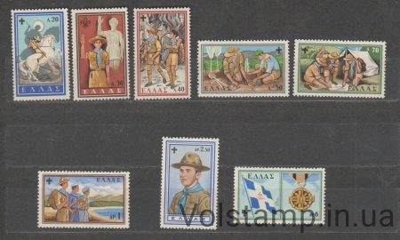 1960 Греция Серия марок (50 лет бойскаутам) MNH №726-733