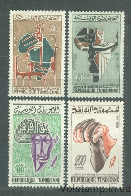 1961 Туніс Серія марок (День Африки) MNH №576-579