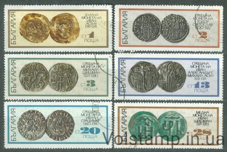 1970 Bulgaria Series of stamps (Old Coins) Used №2043-2048