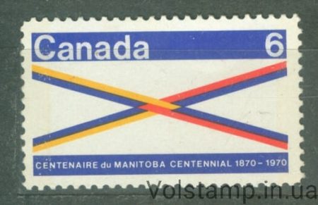 1970 Канада Марка (Столетие Манитобы) MNH №449
