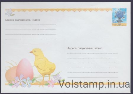 2003 Postal stationery Krashenko, chicken №3-3118