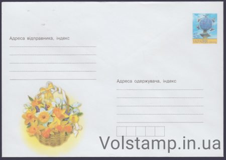 2004 Postal stationery Flowers in a basket №4-3872