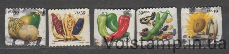2006 США Серия марок (Культуры Америки, флора, овощи) Гашеные №4052-4056