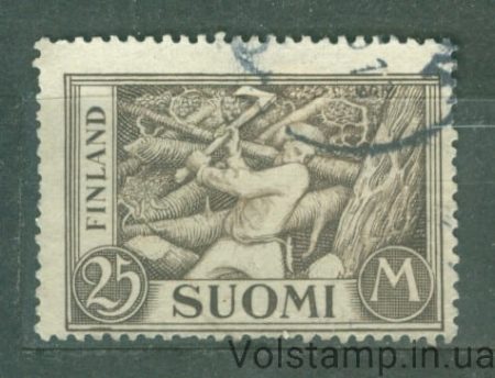 1930 Финляндия Марка (Резак по дереву) Гашеная №157