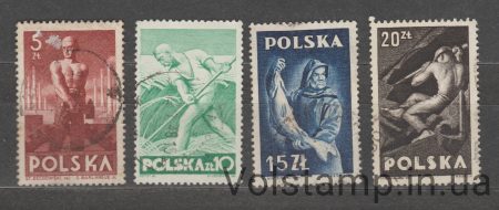 1950 Польща Серія марок (Професії) Гашені №472-475