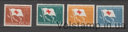 1958 Нідерландські Антильські Острови Серія марок (Червоний хрест) MNH №88-91