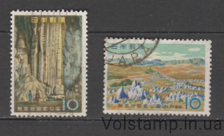 1959 Japan Stamp Series (Quasi-National Parks Series) Used №696-697