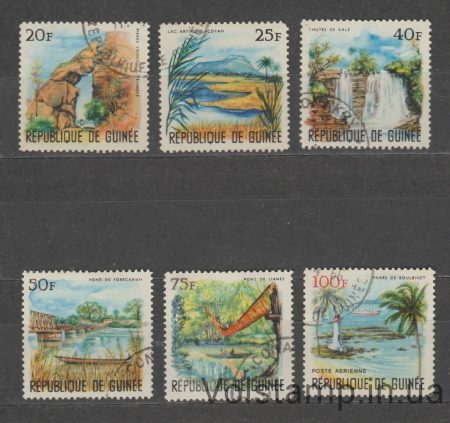 1966 Гвинея Серия марок (Пейзажи) Гашеные №359-364