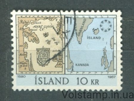 1967 Исландия Марка (Экспо `67 Монреаль) Гашеная №411
