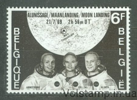 1969 Бельгия Марка (1-й человек на Луне) MNH №1565