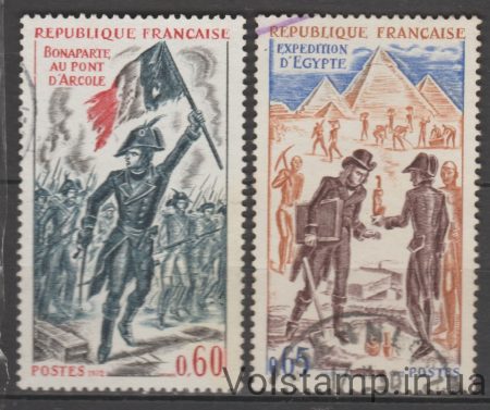 1972 Франция Серия марок (История Франции) Гашеные №1812-1813
