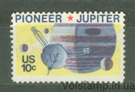 1975 США Марка (Пионер-10 пролетает мимо Юпитера) MNH №1164