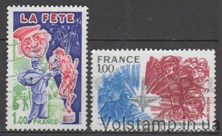 1976 Франція Серія марок (фестиваль) Гашені №1978-1979