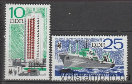 1976 НДР Серія марок (Супертраулер серії "Атлантик".) MNH №2119-2120