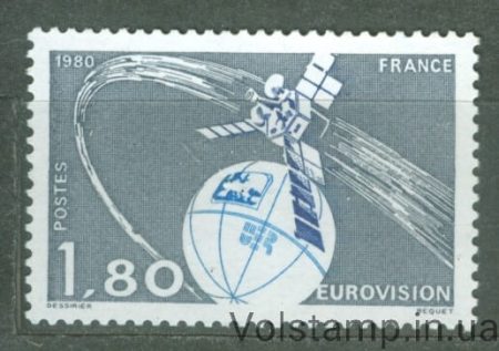 1980 Франція Марка (Євробачення) MNH №2191