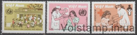 1989 Вьетнам Серия марок (Расширенная программа по иммунизации) MNH №2102-2104