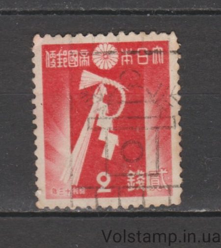 1937 Япония Марка (Сименава, новогоднее украшение) Гашеная №236