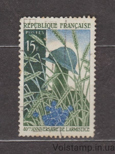 1958 Франция Марка (Перемирие 1918 г.) Гашеная №1216