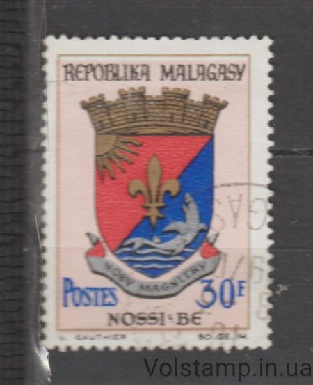1966 Madagascar Stamp (Coats of arms) Used №516