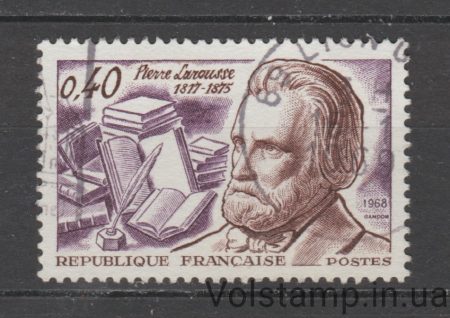 1968 Франция Марка (Известные авторы) Гашеная №1625