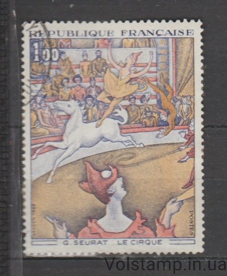 1969 Франция Марка (Картины 1969 года) Гашеная №1687