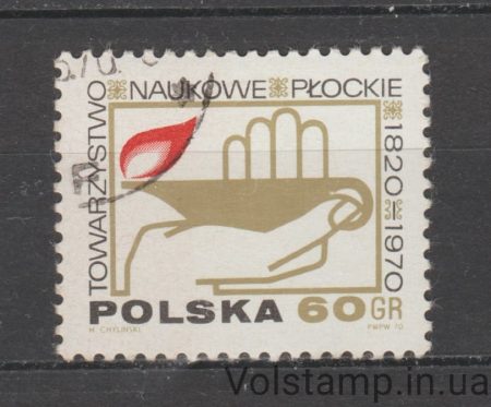 1970 Польща Марка (Лампа навчання) Гашена №2009