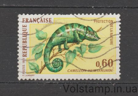 1971 Франция Марка (Пантеровый хамелеон) Гашеная №1771