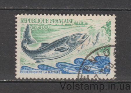 1972 France Stamp (Atlantic salmon) Used №1794