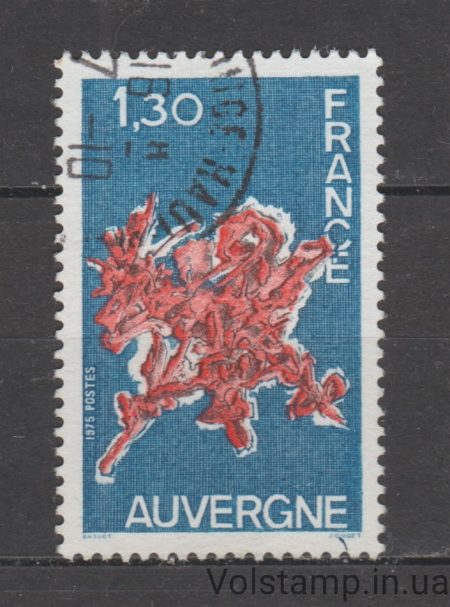1975 Франція Марка (Регіон Овернь) Гашена №1933