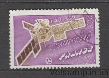 1976 Франция Марка (Запуск спутника «Симфония») Гашеная №1971