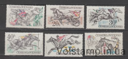 1978 Чехословаччина серія марок (Фауна, коні) MNH №2469-2474