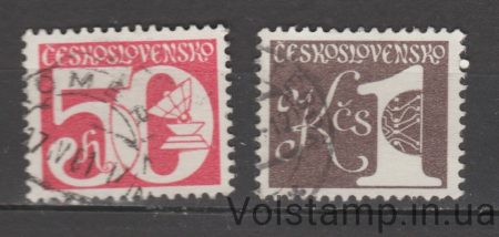 1979 Чехословакия Серия марок (Катушки Марки) Гашеные №2527-2528