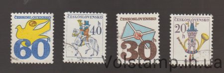 1979 Чехословакия Серия марок (Почтовые эмблемы) Гашеные №2228-2231