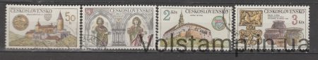 1982 Чехословакия Серия марок (Сокровища чехословацких замков) Гашеные №2671-2674