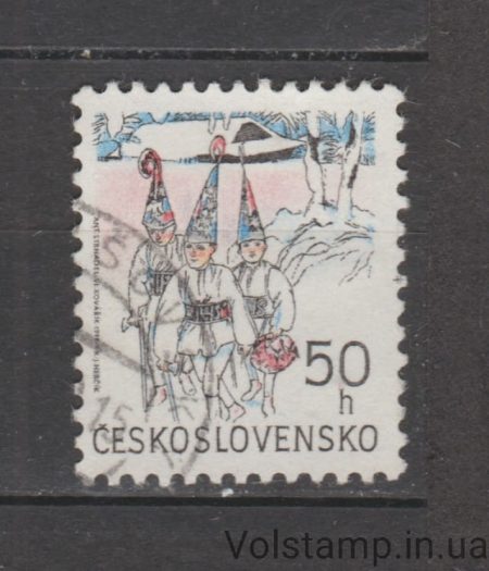 1991 Чехословакия Марка (Рождество 1991 года) Гашеная №3107
