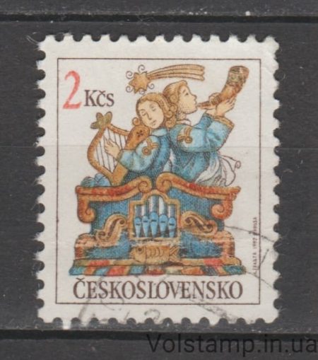 1992 Чехословакия Марка (Рождество 1992 года) Гашеная №3136