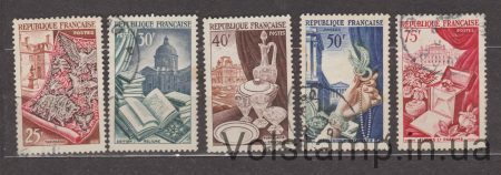 1954 France Series of stamps (Tapestry) Used №996-1000