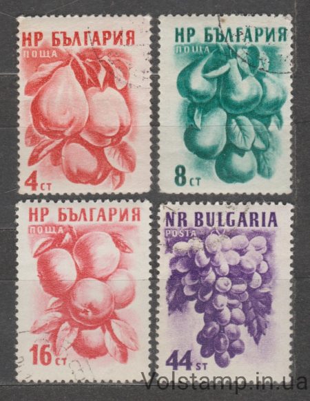 1956 Болгарія Серія марок (Айва) Гашені №982-985