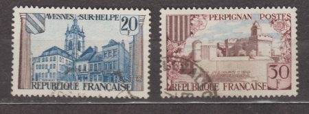 1959 Франция Серия марок (Авен-сюр-Эльп) Гашеные №1268-1269