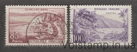 1959 Франція Серія марок (Евіан-ле-Бен) Гашені №1233-1234